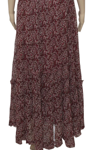 Free People Aurora Printed Floral Ruffle Ruched Cap Sleeve Sheer Midi Dress XS
