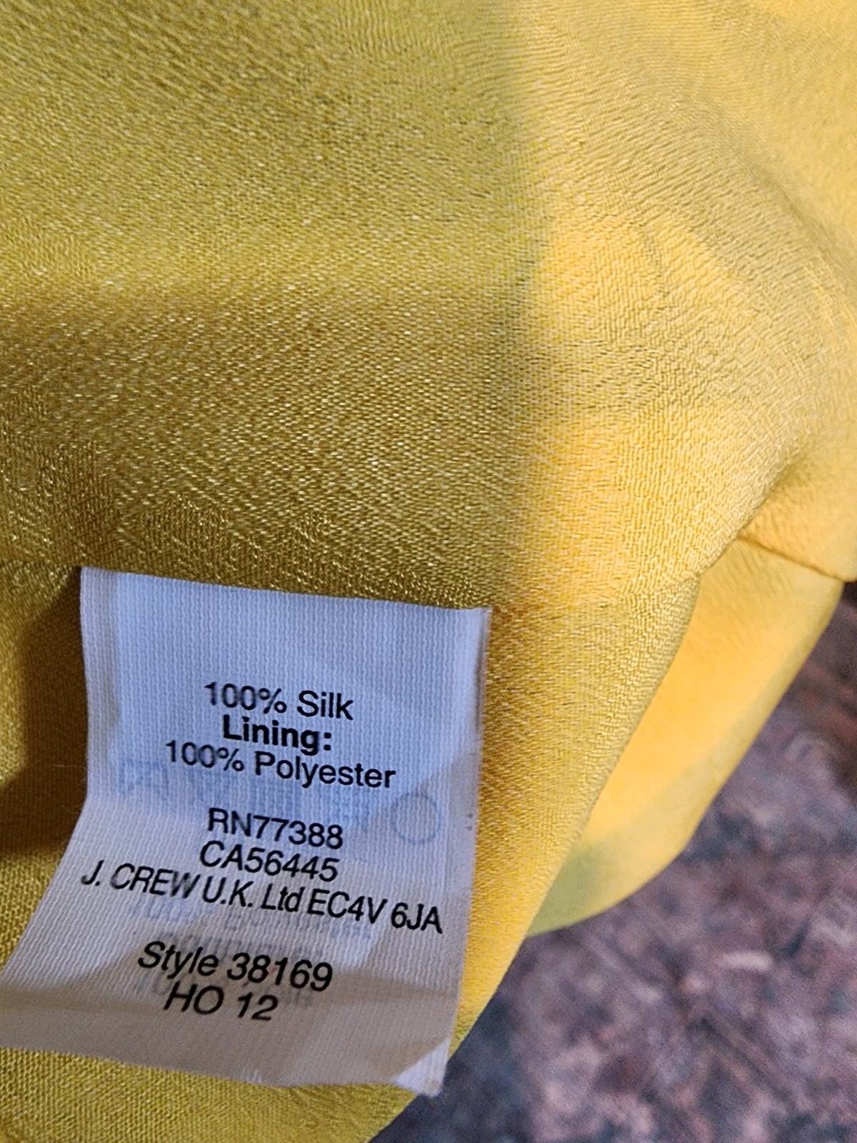 J. Crew Dress Size US 4 Yellow Navy Blue Gallery Printed Shift Women’s