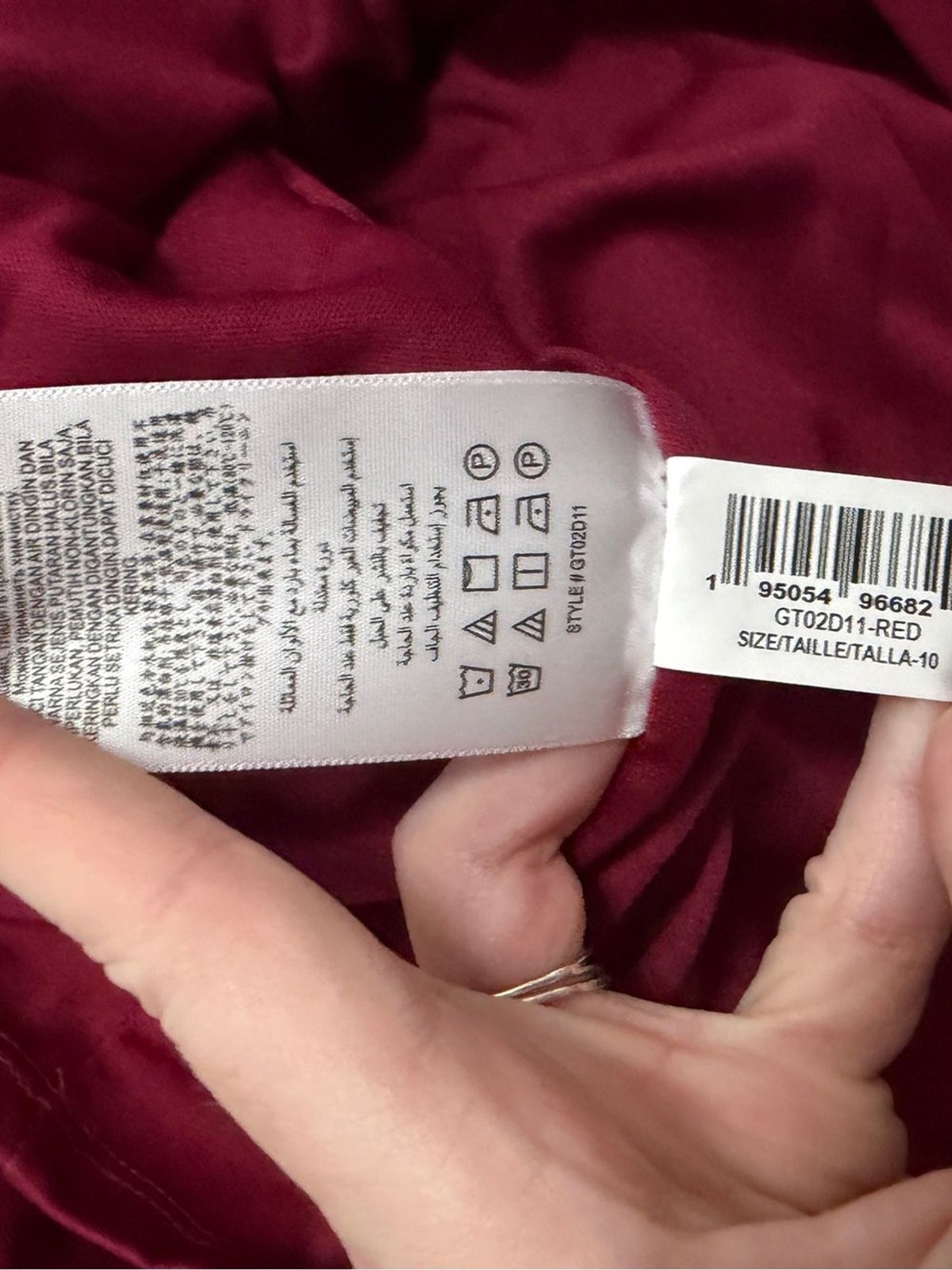 BCBGeneration Berry Bow Shoulder Cocktail Dress Wedding Guest Size 10