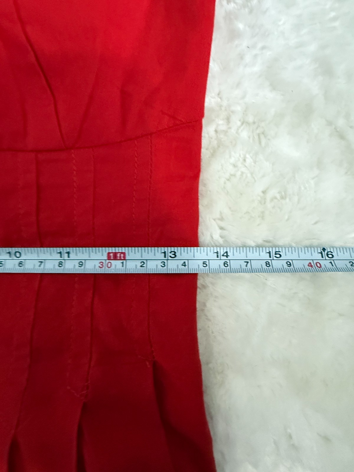 NWT Sim & Sam Red Cotton Maxi Dress Smocked Back Pockets Size M