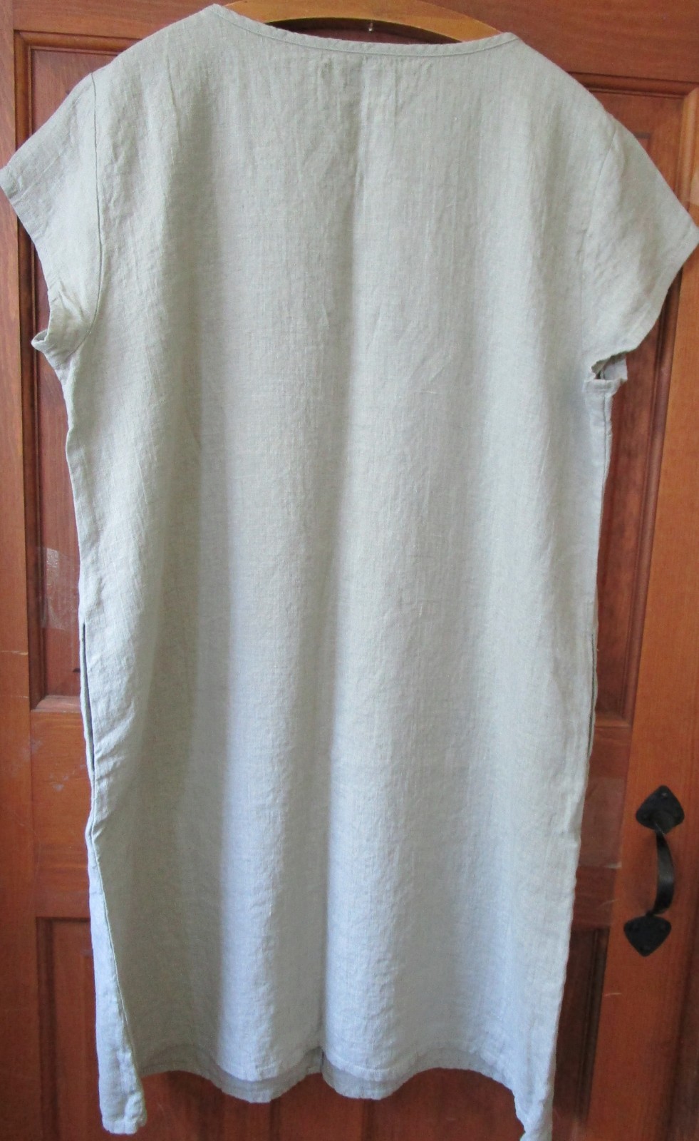 FLAX Designs Linen Centered Dress 1G NWT