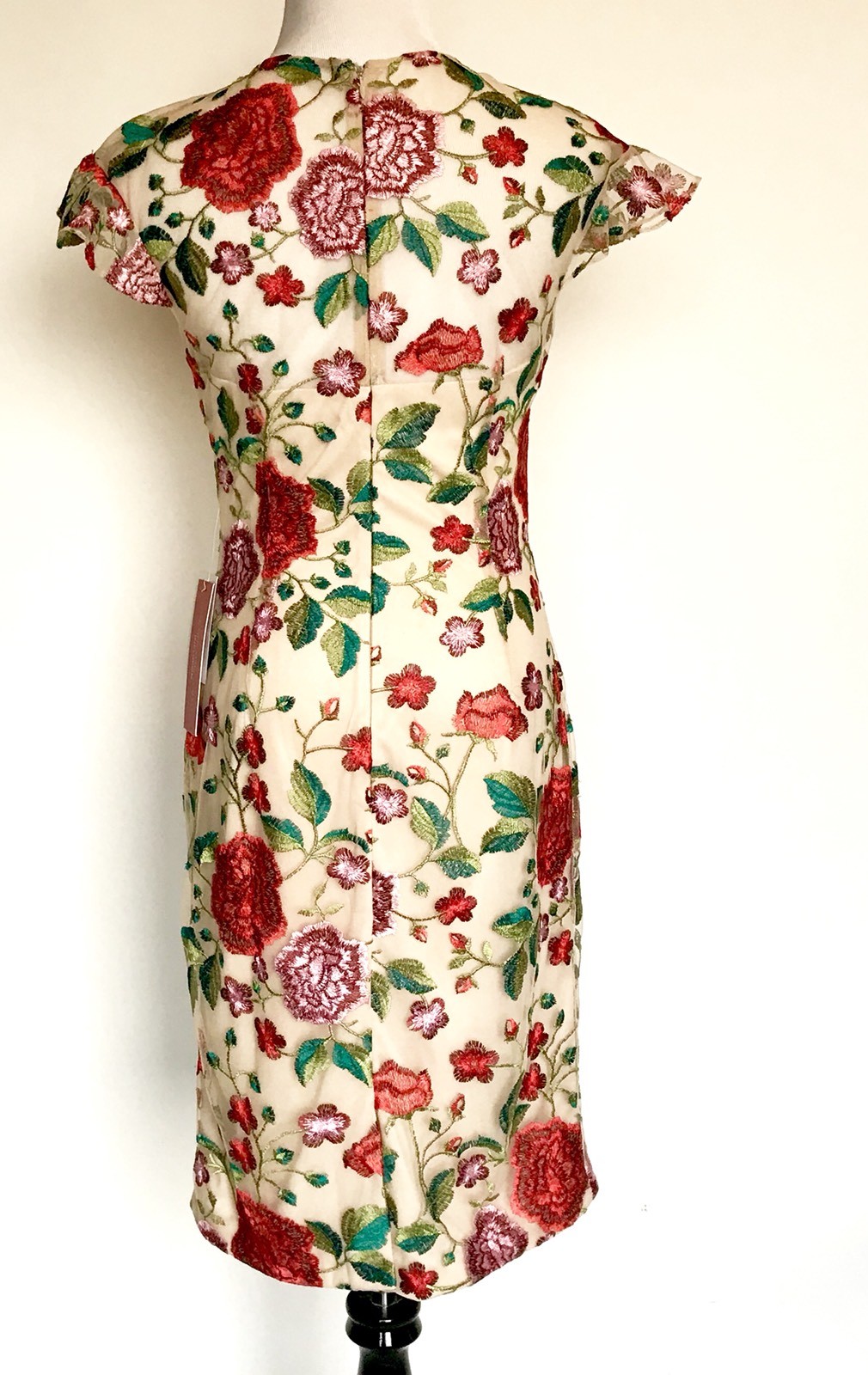 Carmen Marc Valvo Sz 6 Embroidered Floral Dress Retail $325 Price $148 NWT