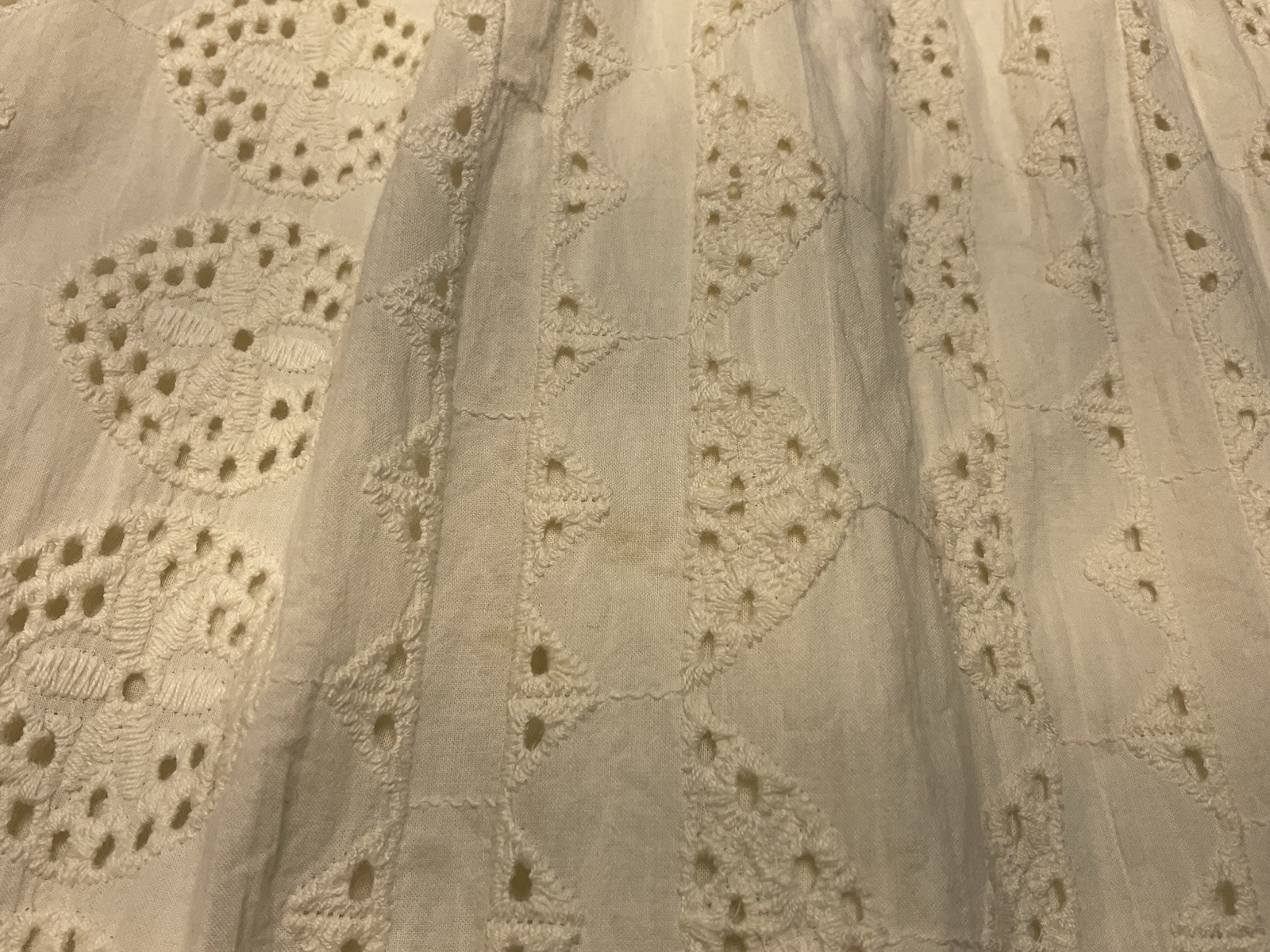 Anthropologie Allison New York Esperanza Embroidered Eyelet Maxi Dress Large