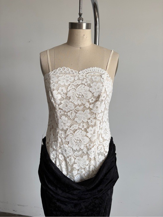 $589 NWT For Love And Lemons “Karissa” Maxi Gown in Cream Sz 8