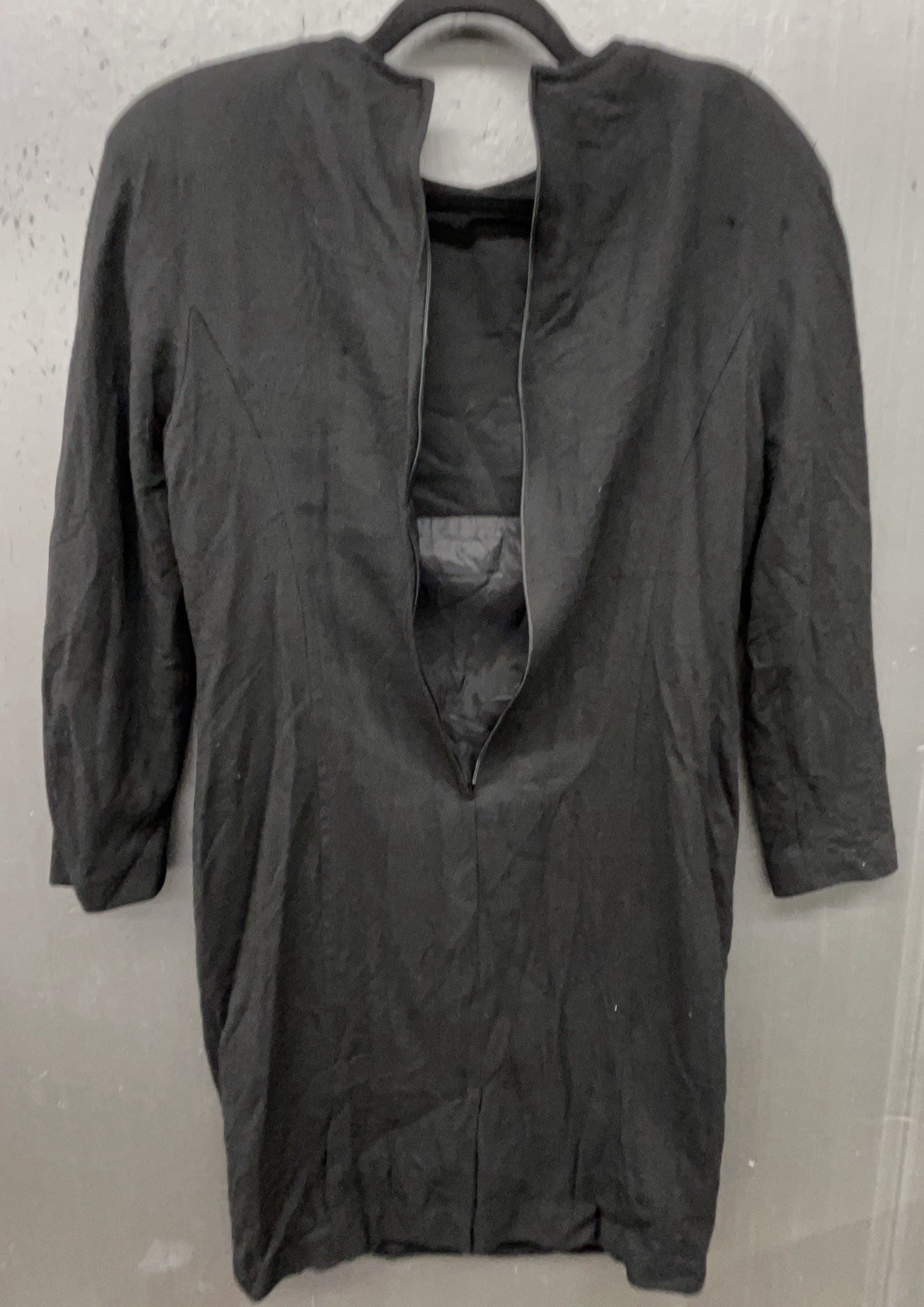 Vtg Talbots Petities Dress 10 Black Wool Gold Button Preppy Chic Classic 80s 90s