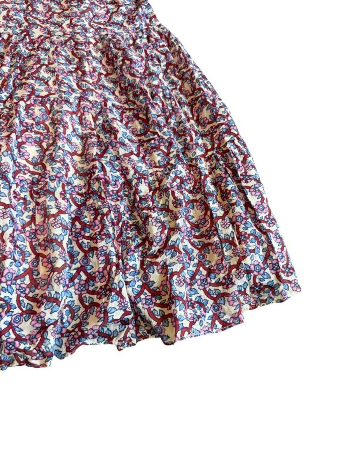 Isabel Marant Étoile Lanikaye Knee Length Dress Short Sleeve Floral Size 38 Med