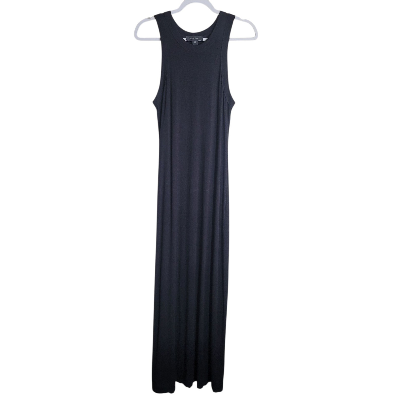 Karen Kane Sleeveless Rayon Maxi Dress Women’s Medium Black Basic Capsule USA