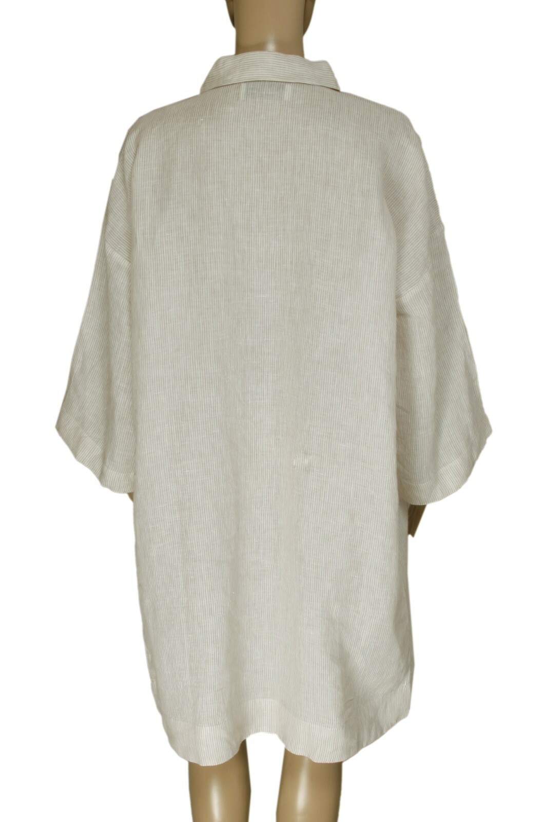 Skall Studio Farrah Oversized Tunic Desert Sand Stripe Printed Dress New S 36