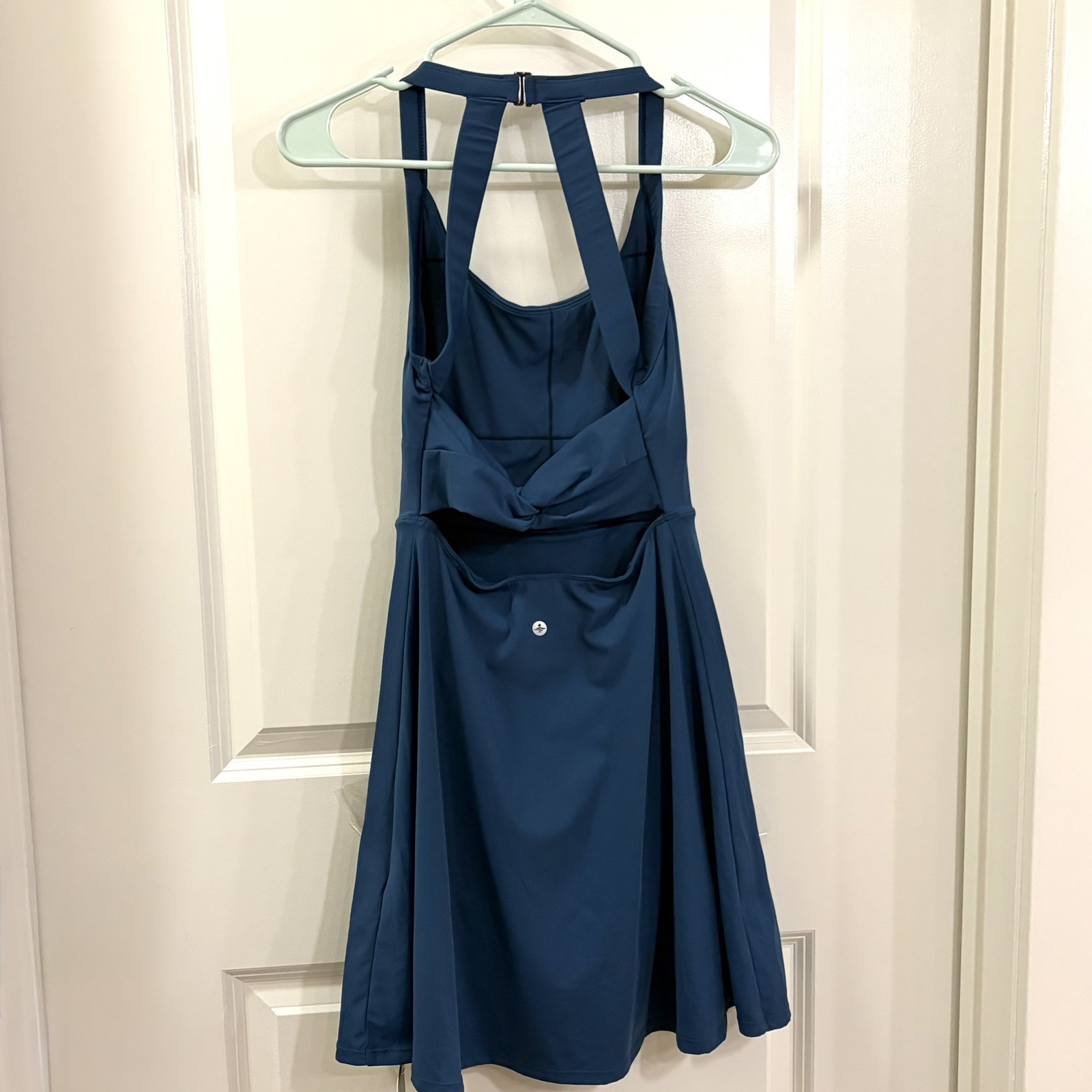 Halara Athletic Dress S Blue Softlyzero Airy Twisted Easy Peezy Dance Active NWT