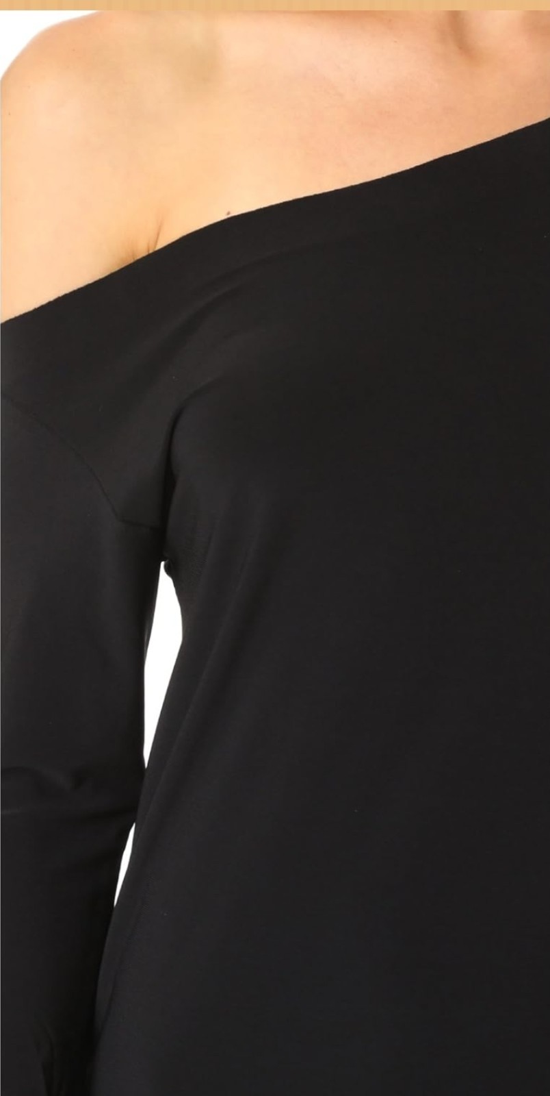Norma Kamali Long Sleeve Drop Shoulder Dress Women, Size Large, Black