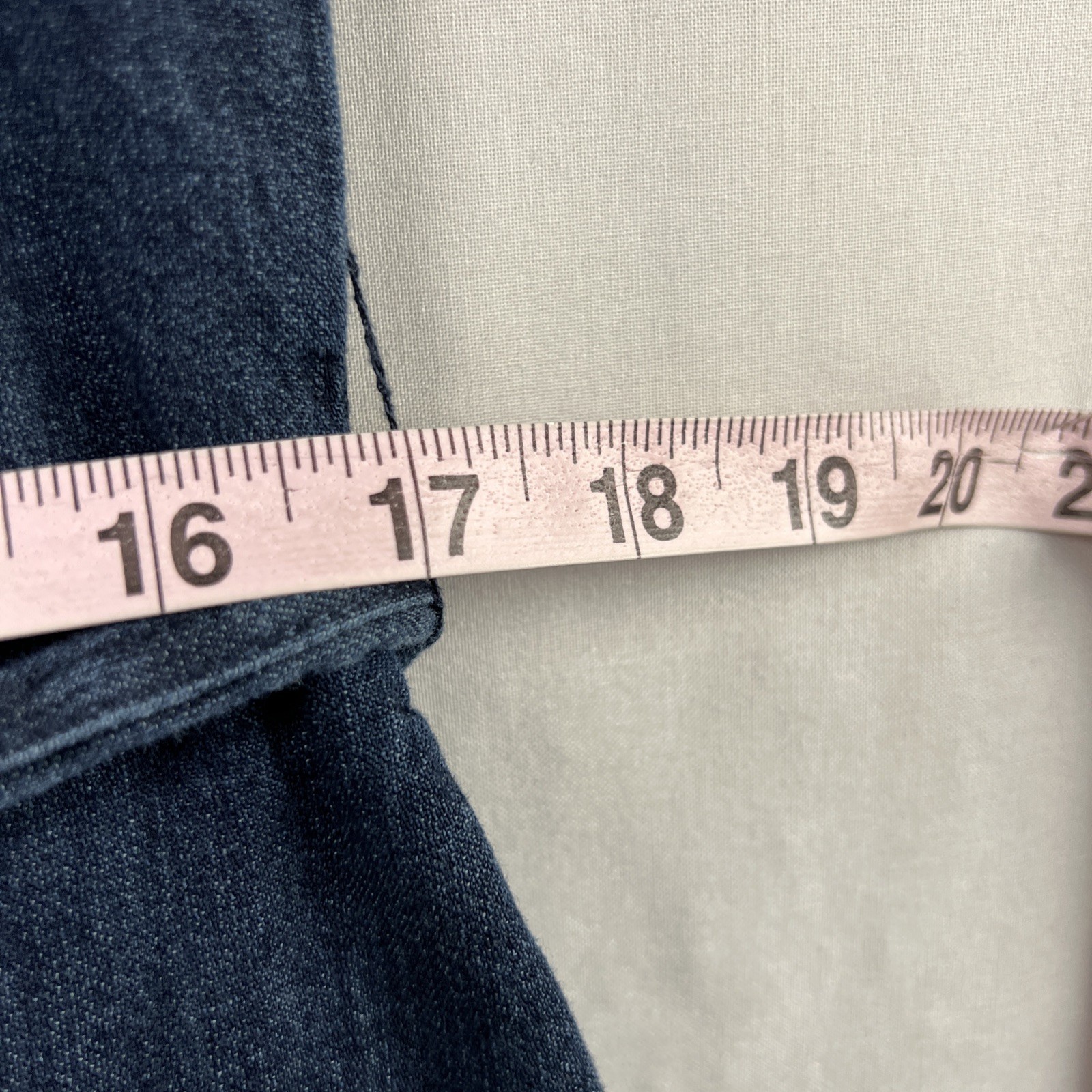 A New Day Dress Womens Medium Dark Wash Denim Shirt Long Sleeve Tie Belt