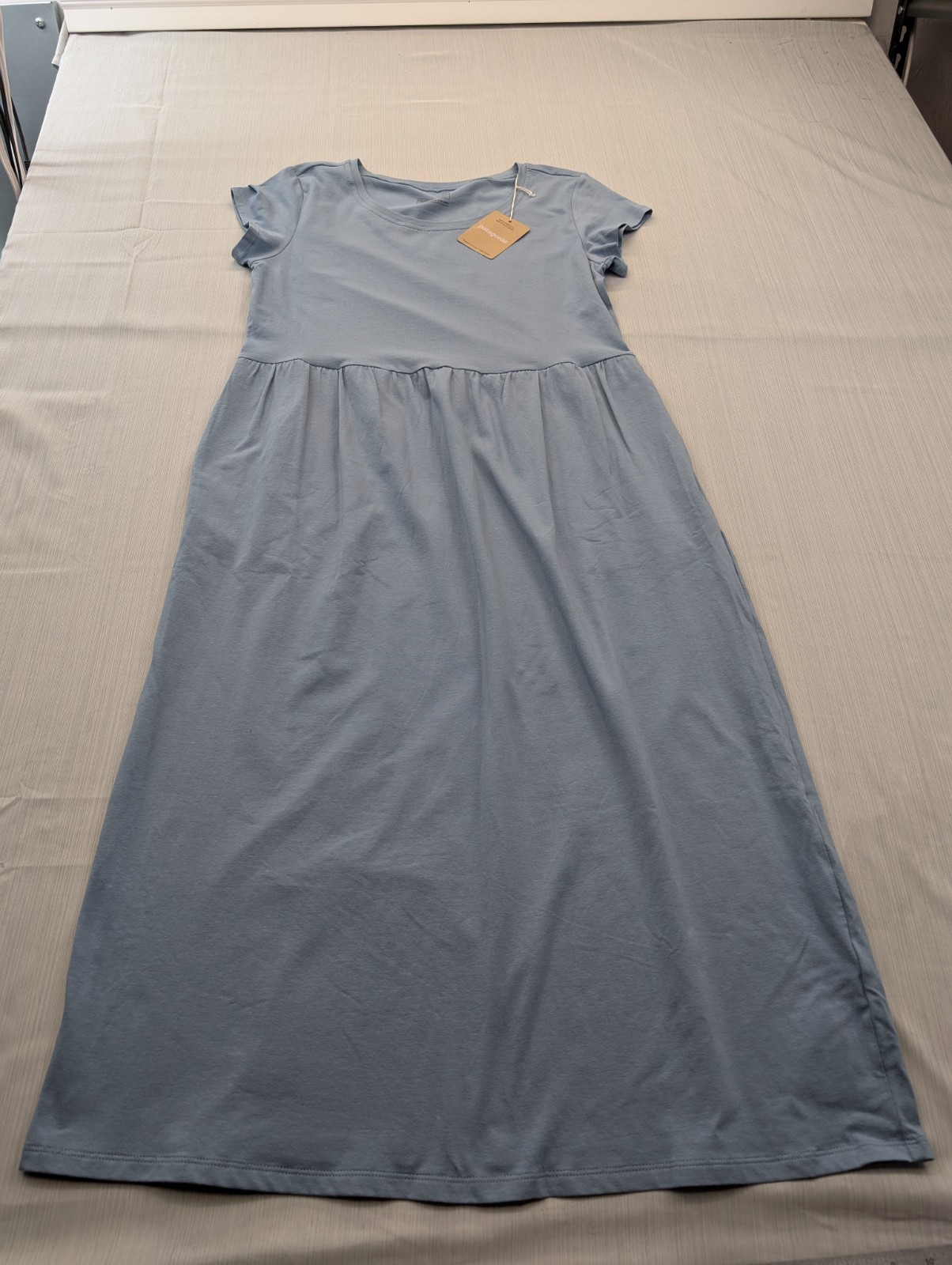 Patagonia Kamala T-Shirt Dress Womens Sz Extra Small Lightweight Blue Grey New