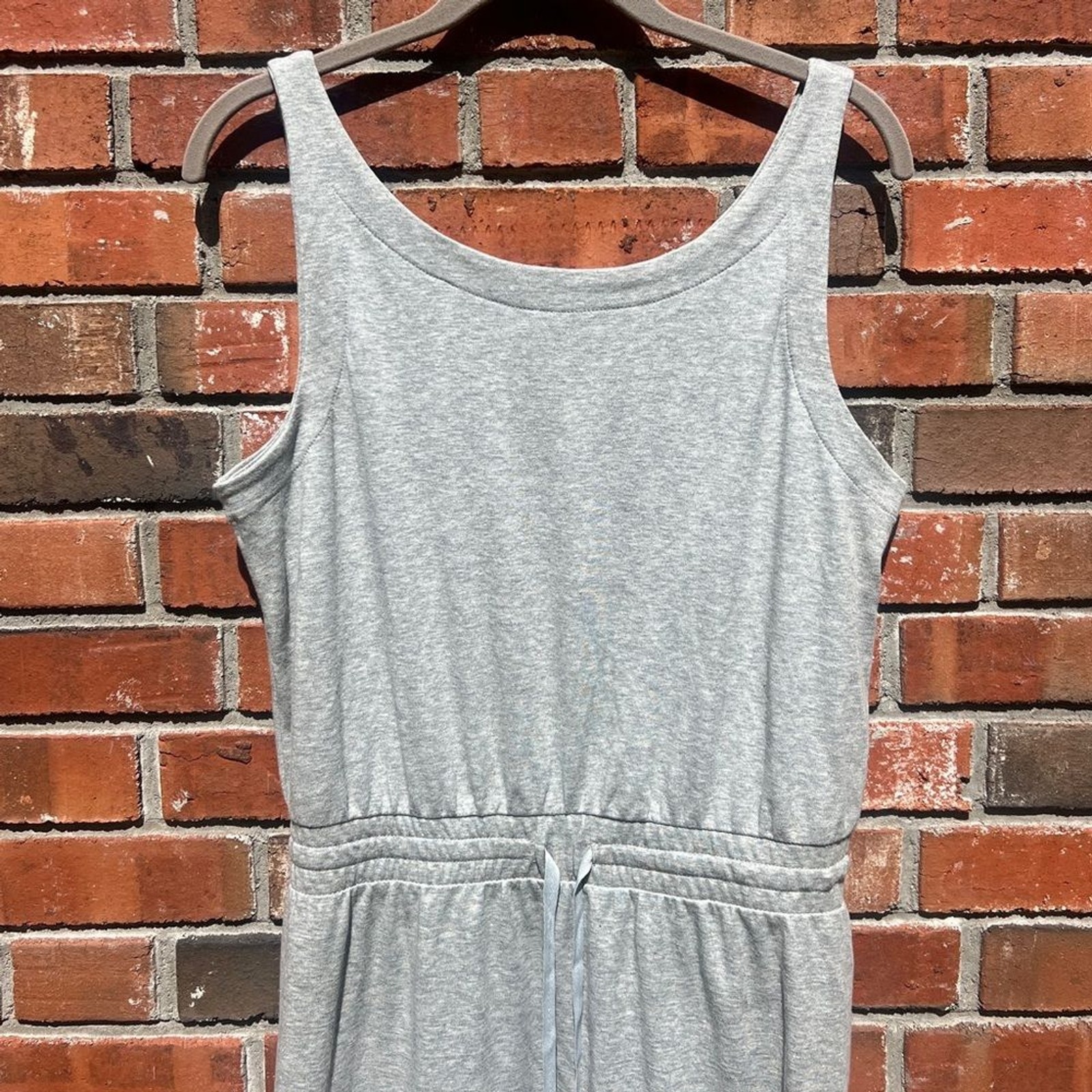 Talbots Haven Well Within Grey Oraganic Cotton Interlock Dress Size M