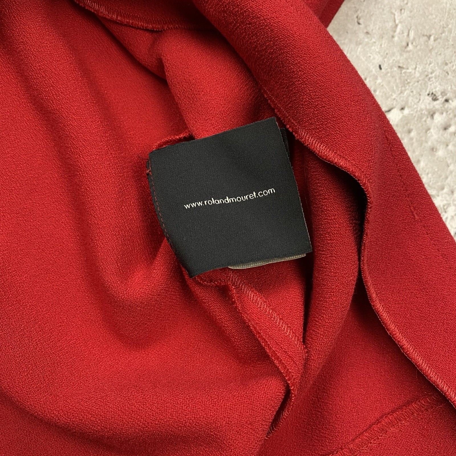 Roland Mouret Red Dress Good Condition 1500$ Size Us 8 UK12 IT44 D38