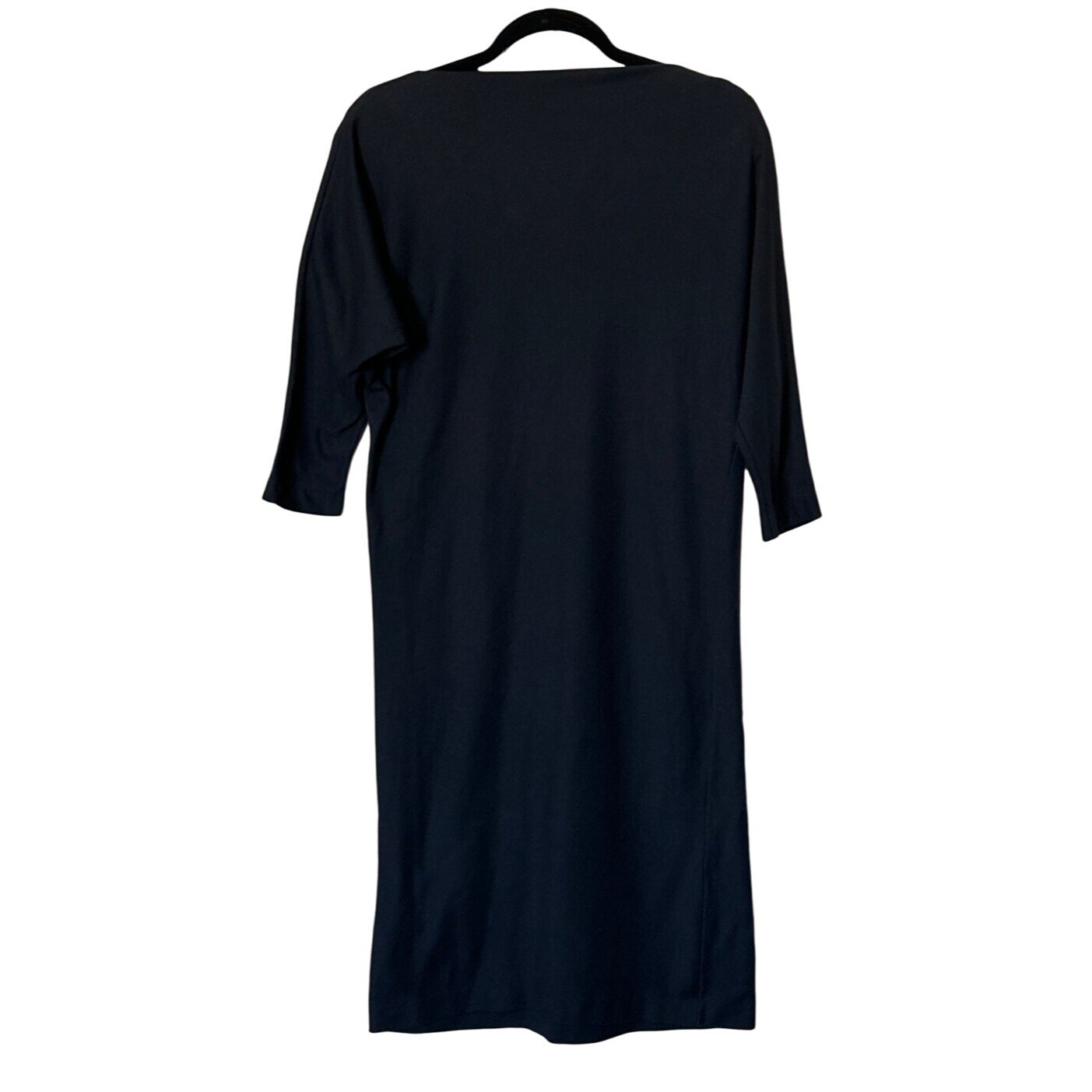 VTG Women Midi Black Shift Dress by Michael Dayan for Tapemeasure 33″ Waist READ