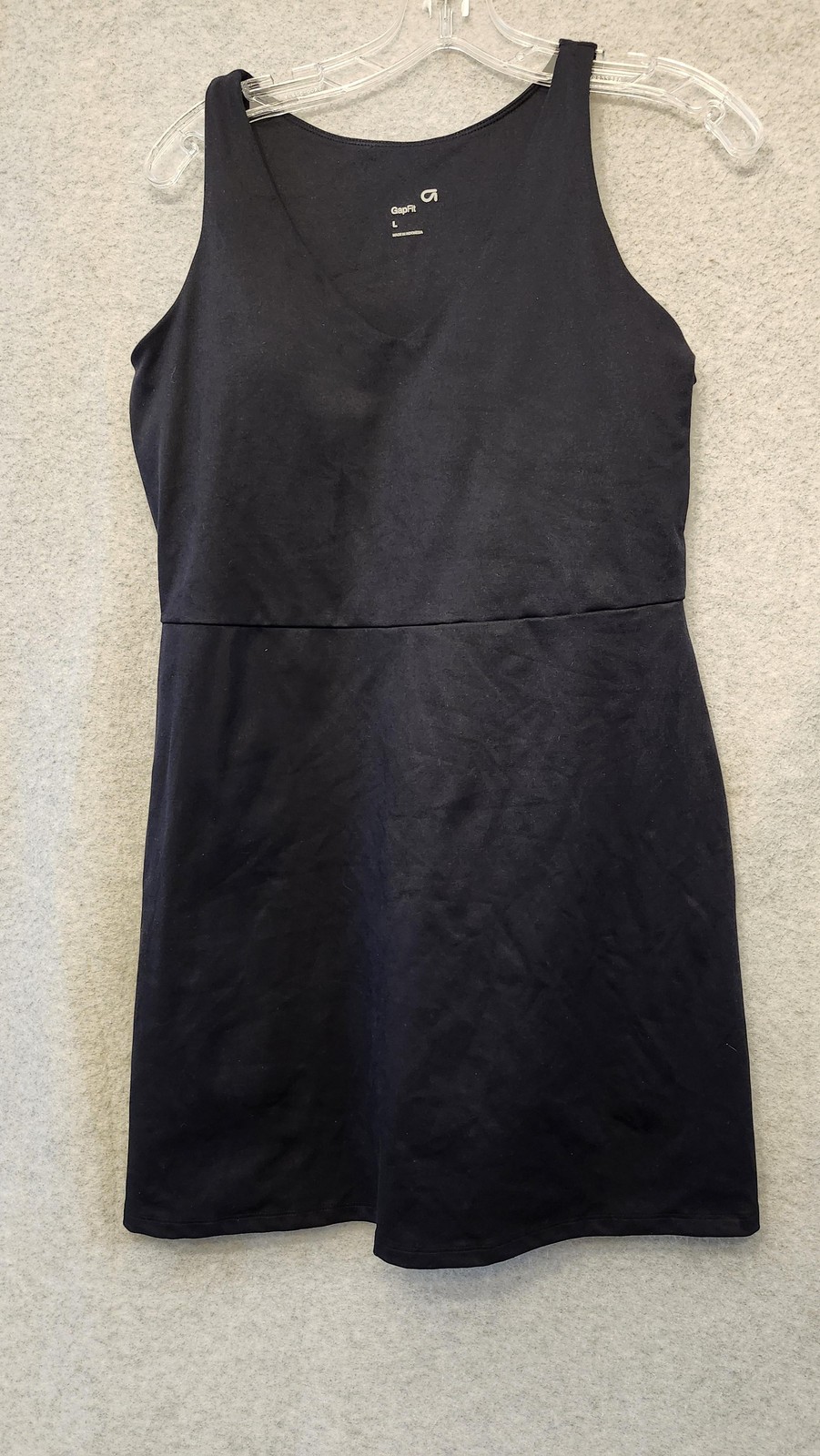 GapFit Dress Womens Large Black V Neck Tank Athletic Activewear Skort Casual