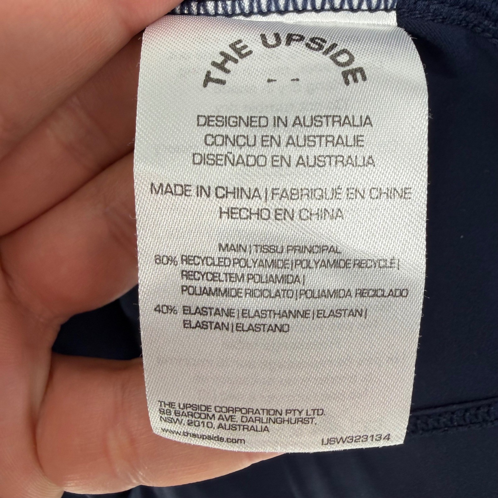 THE UPSIDE THE COLETTE MINI TENNIS DRESS NAVY BLUE PLEATED SIZE 10 ACTIVEWEAR