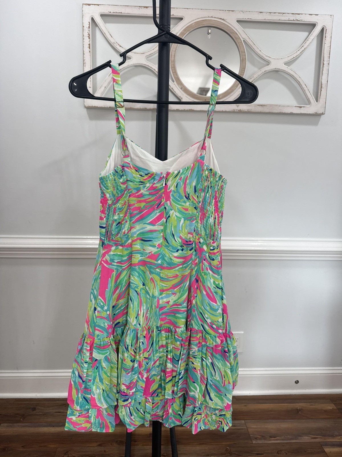 Lilly Pulitzer Morgana Tiered Ruffle Mini Dress in Shady Lady Size 0