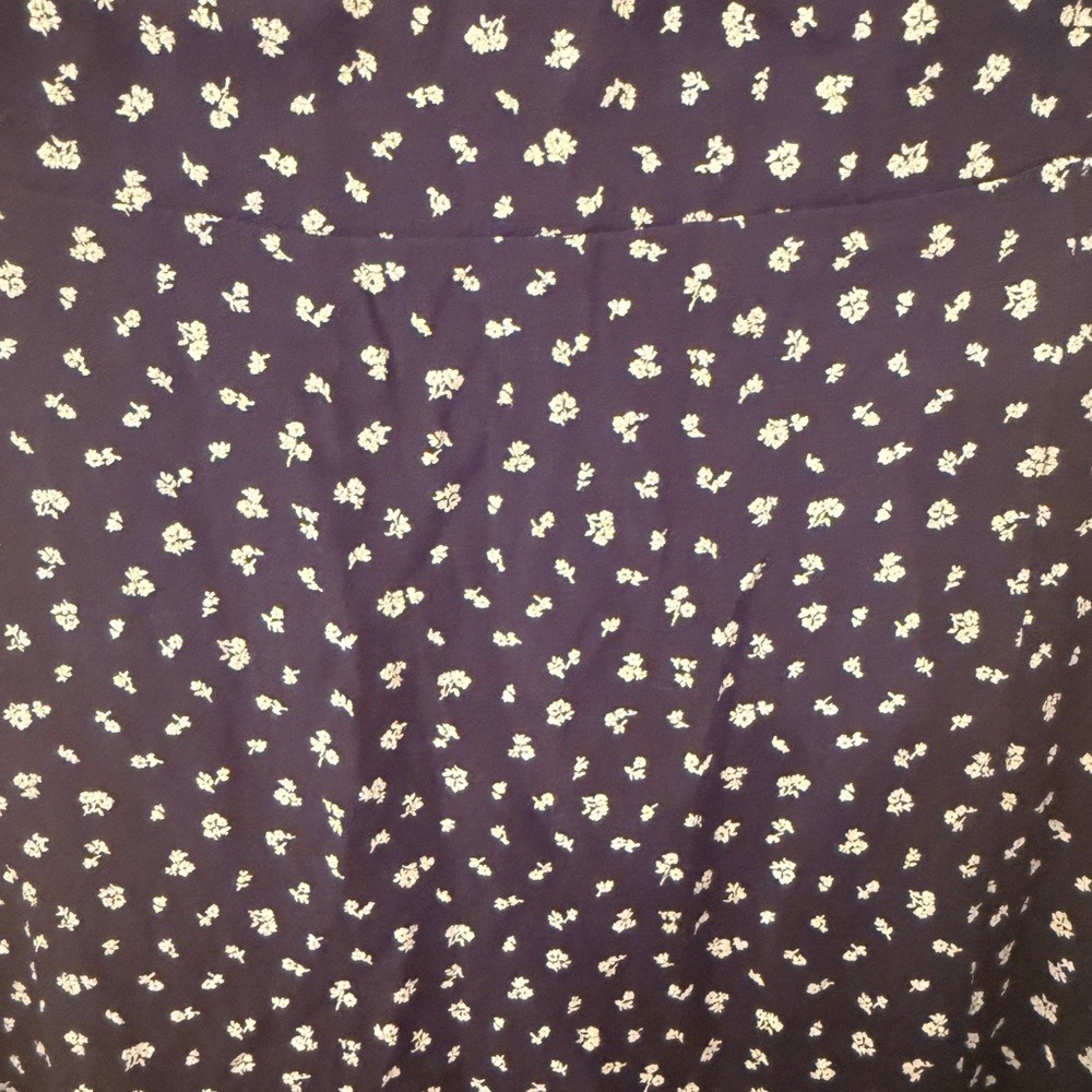 Brandy Melville Slip Dress Maxi Navy Floral Spaghetti Strap 100% Viscose
