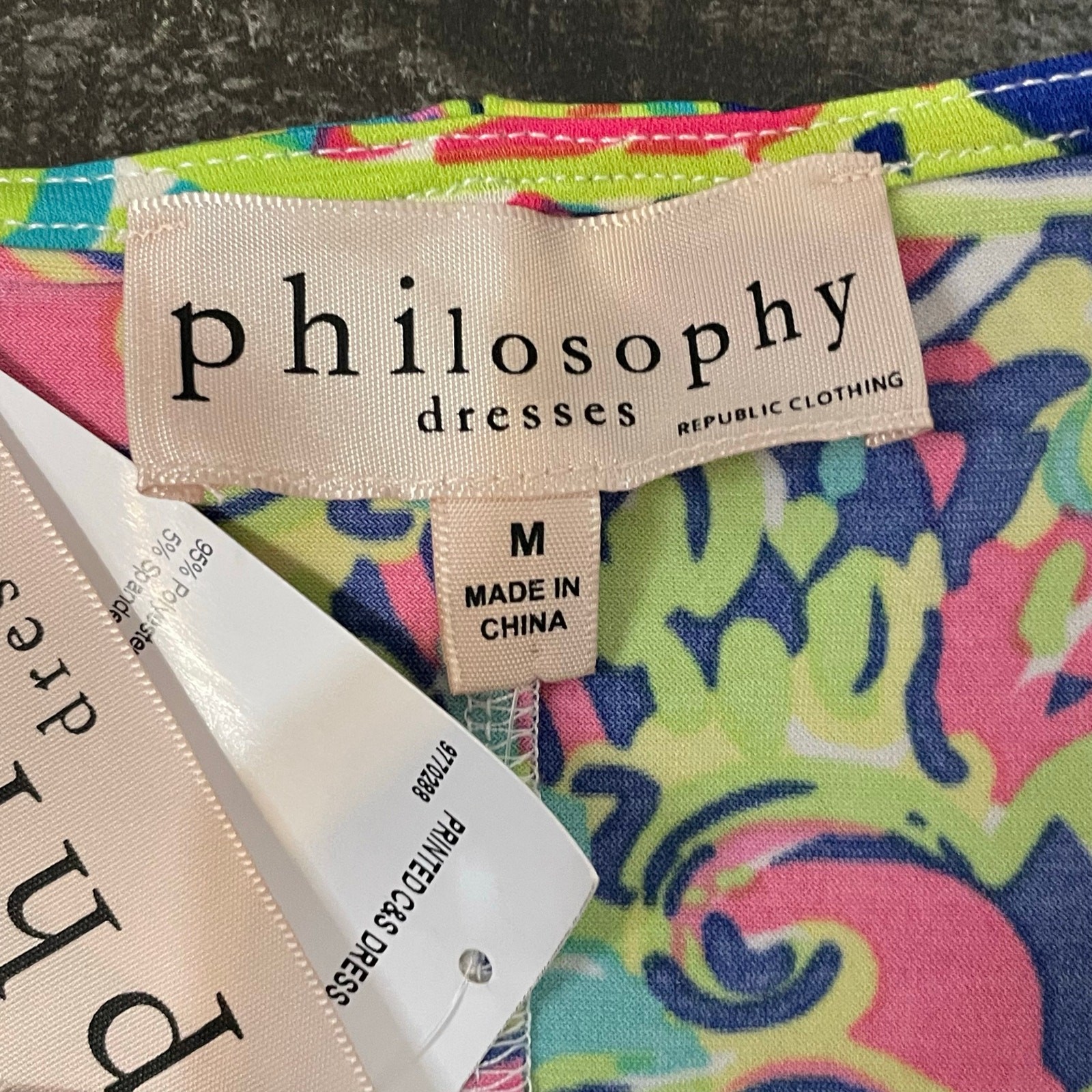 Women’s Philosophy Dresses Paisley Print Tank Dress Multicolor NWT Medium A-Line
