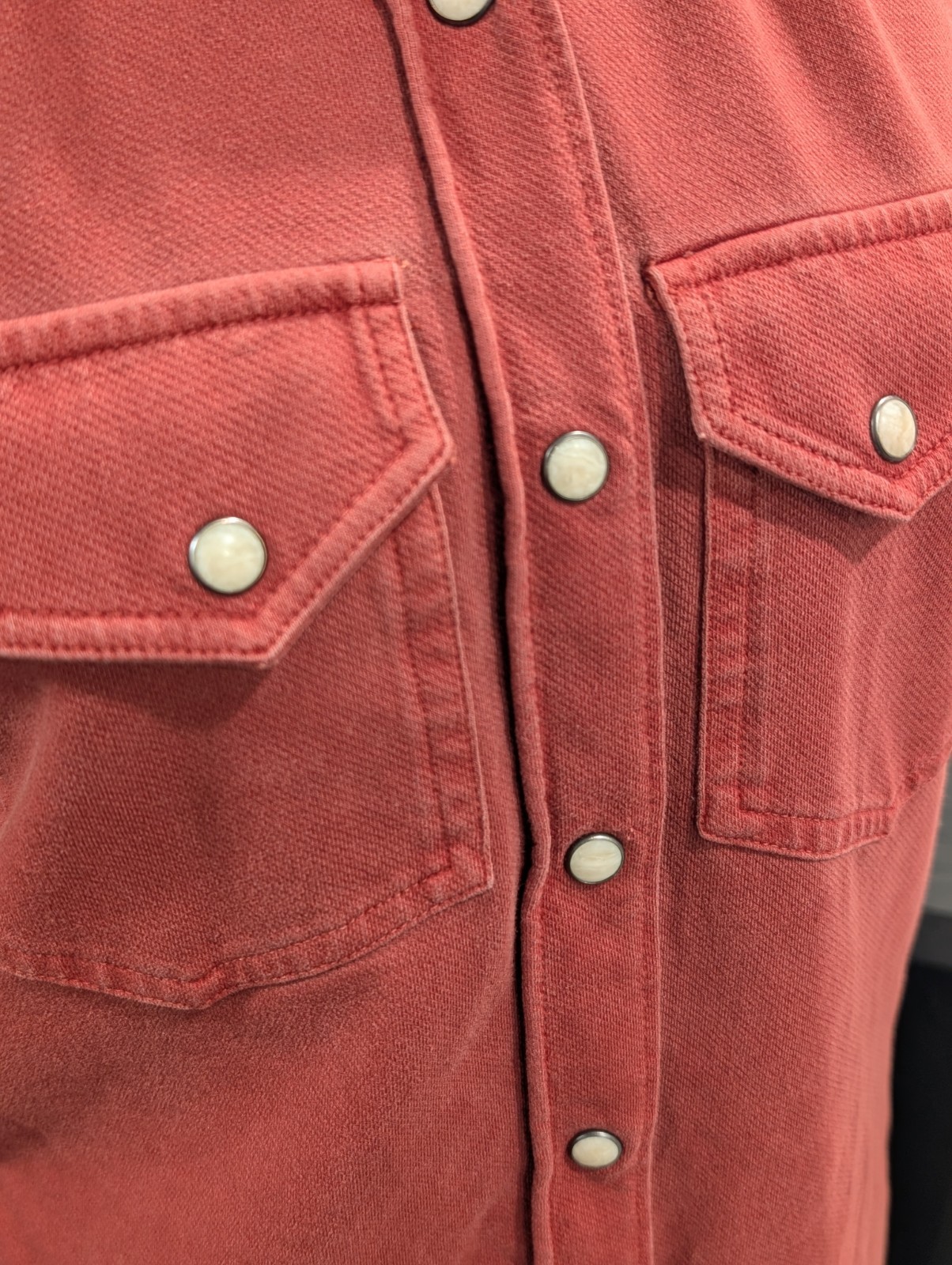 The Normal Brand Rust shirt dress, effortless, western style, utility, layering