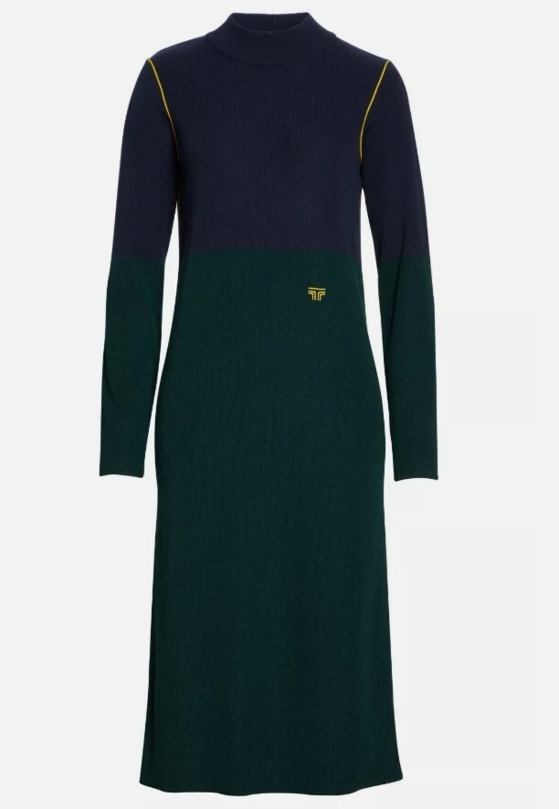 TORY BURCH SPORT Performance Knit Cashmere Blend Green Jumper Dress S ($360)