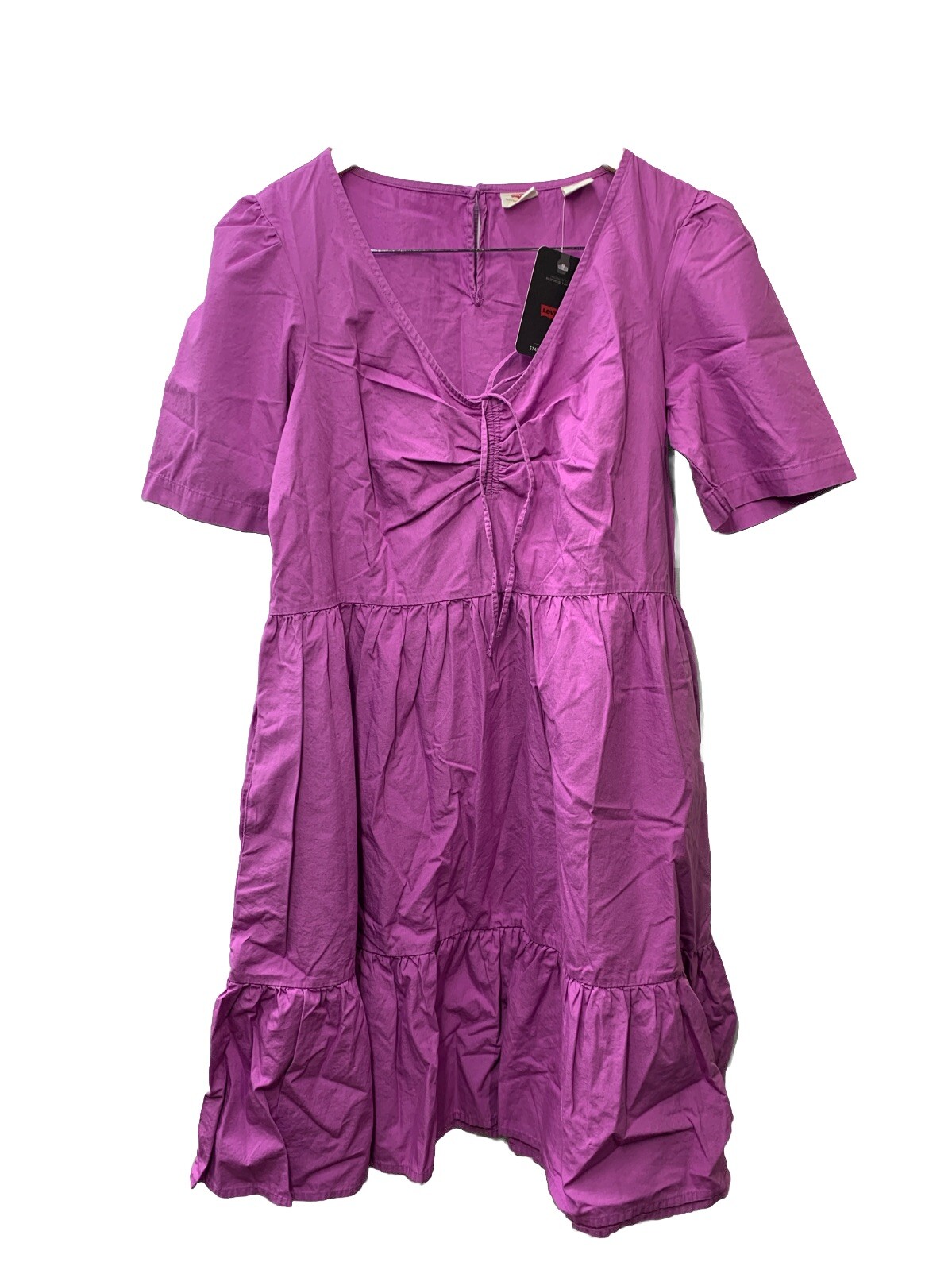 Levi’s Women’s Marcella Trapeze Dress Standard Fit 100% Cotton M Short Sleeve