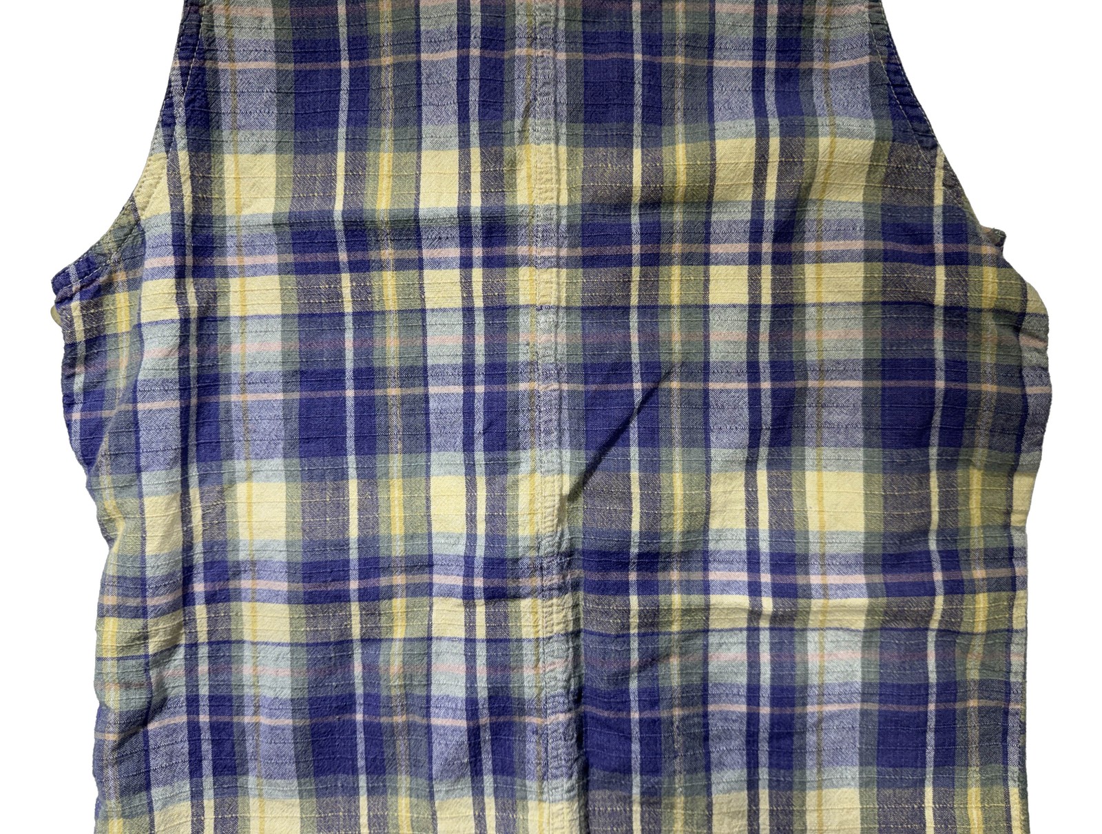 Casey & Max Plaid Cotton Sleeveless Dress Size M