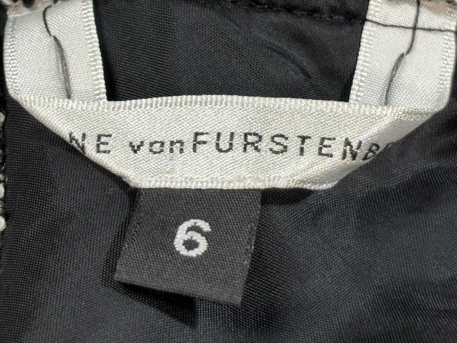 Diane Von Furstenberg 2 Pc Dress Set Women’s 6 Tweed Black White Career Classic
