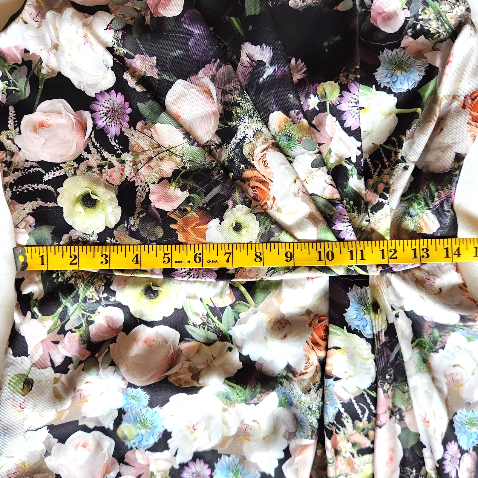 ADAM LIPPES Collective Black Floral Side Drape Dress Sz 6 RTR Florist Collab