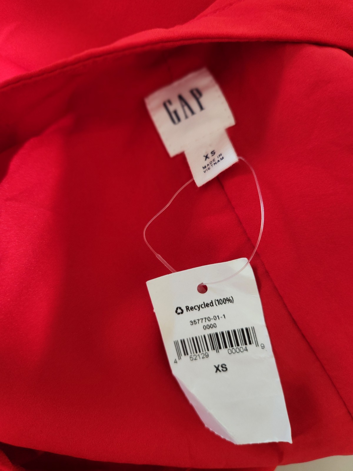 Gag Women’s Poyester Ruffle Sleeve Red Dress Saze XS #5