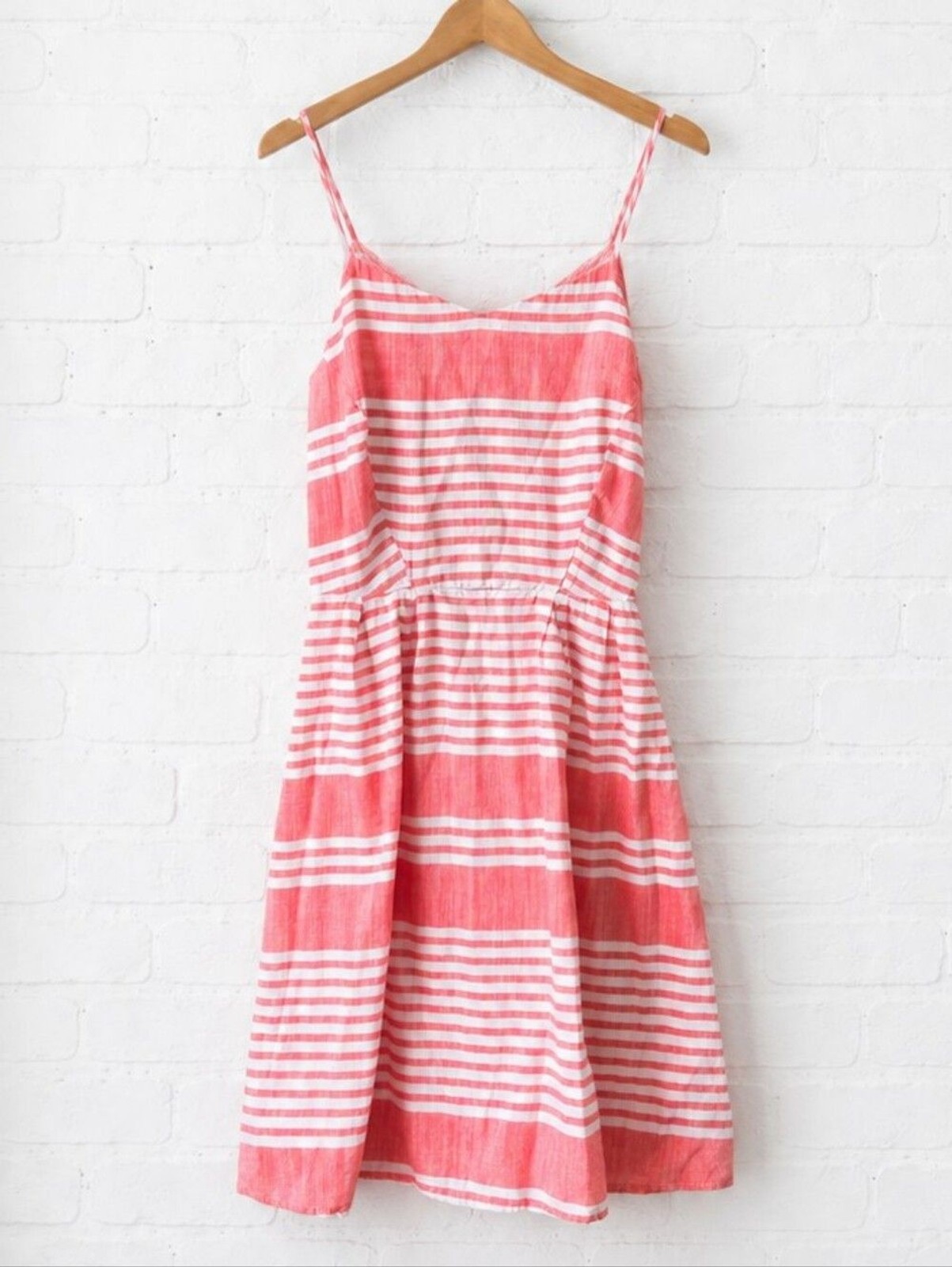 Old Navy Coral and White Striped Sundress Size XS