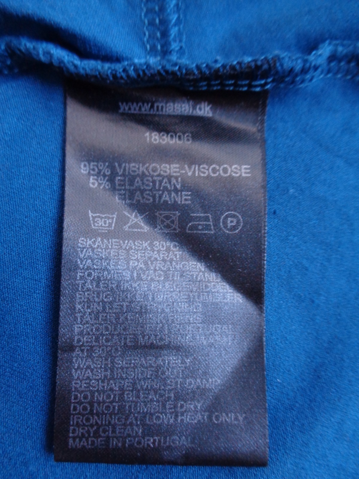 MASAI Blue Jersey Dress with Pockets Size 10 to 12 approx casual shot mini