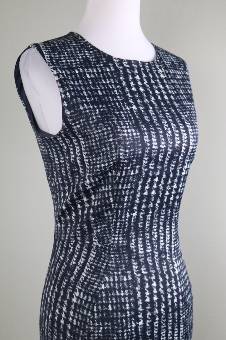 SPORTMAX CODE Max Mara $965 Houndstooth Glen Plaid Sheath Dress Size US 6