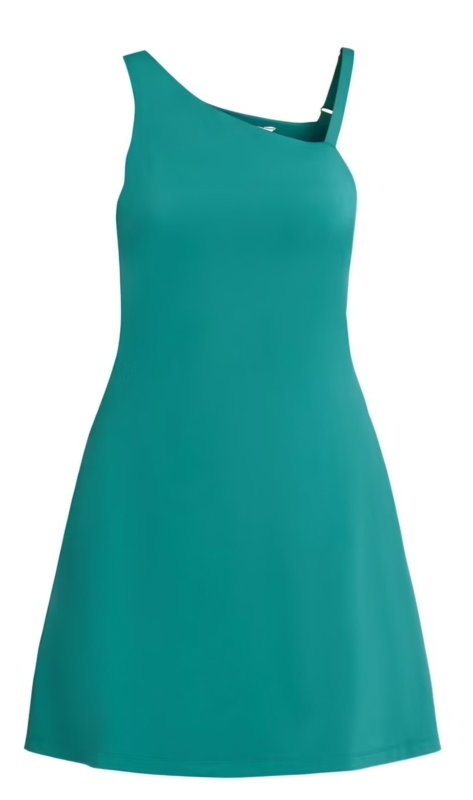 AVIA Teal Green Asymmetrical Strap Athletic Dress Women’s L 12/14 NWOT Tennis
