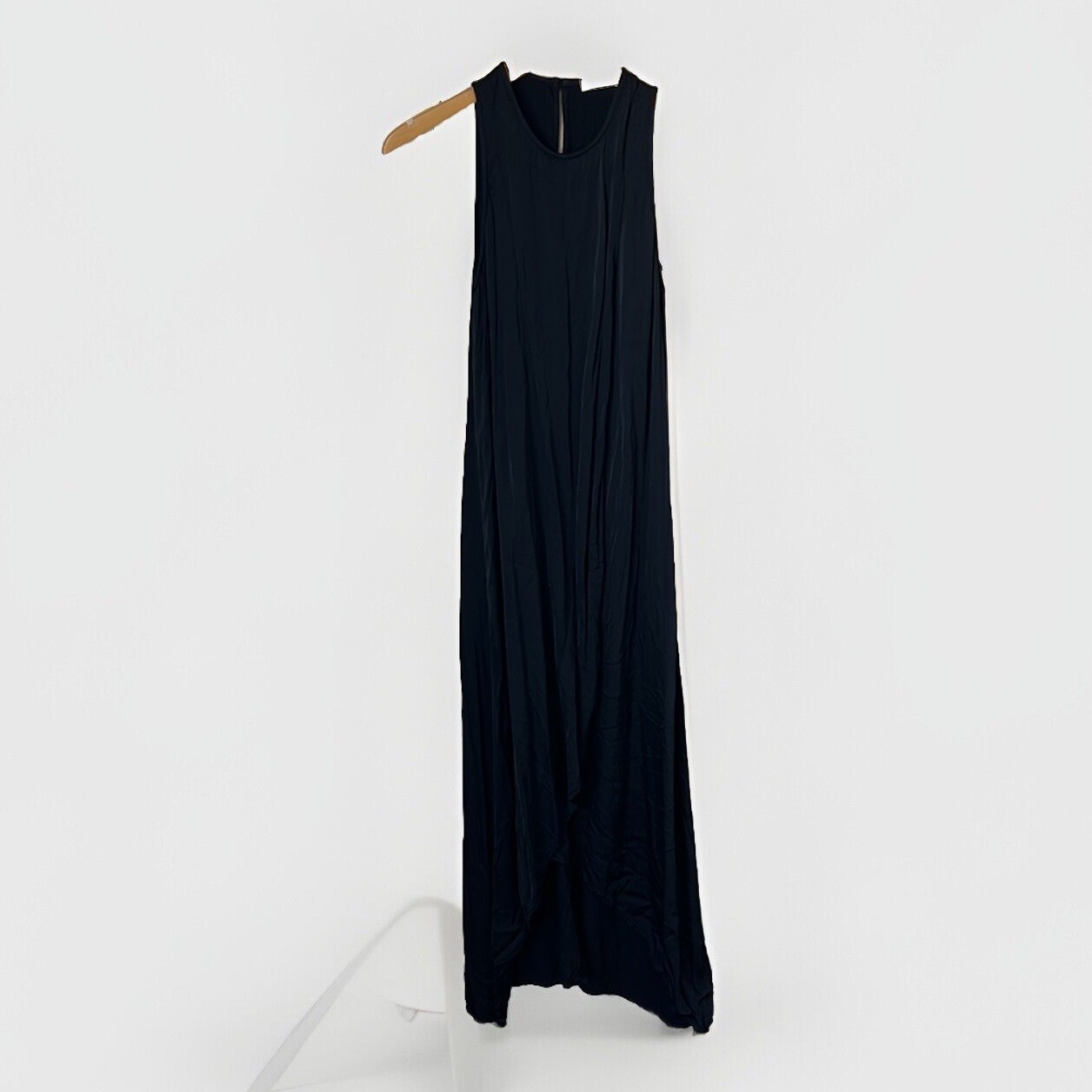 Stark X Black Satin Tulip Midi Dress