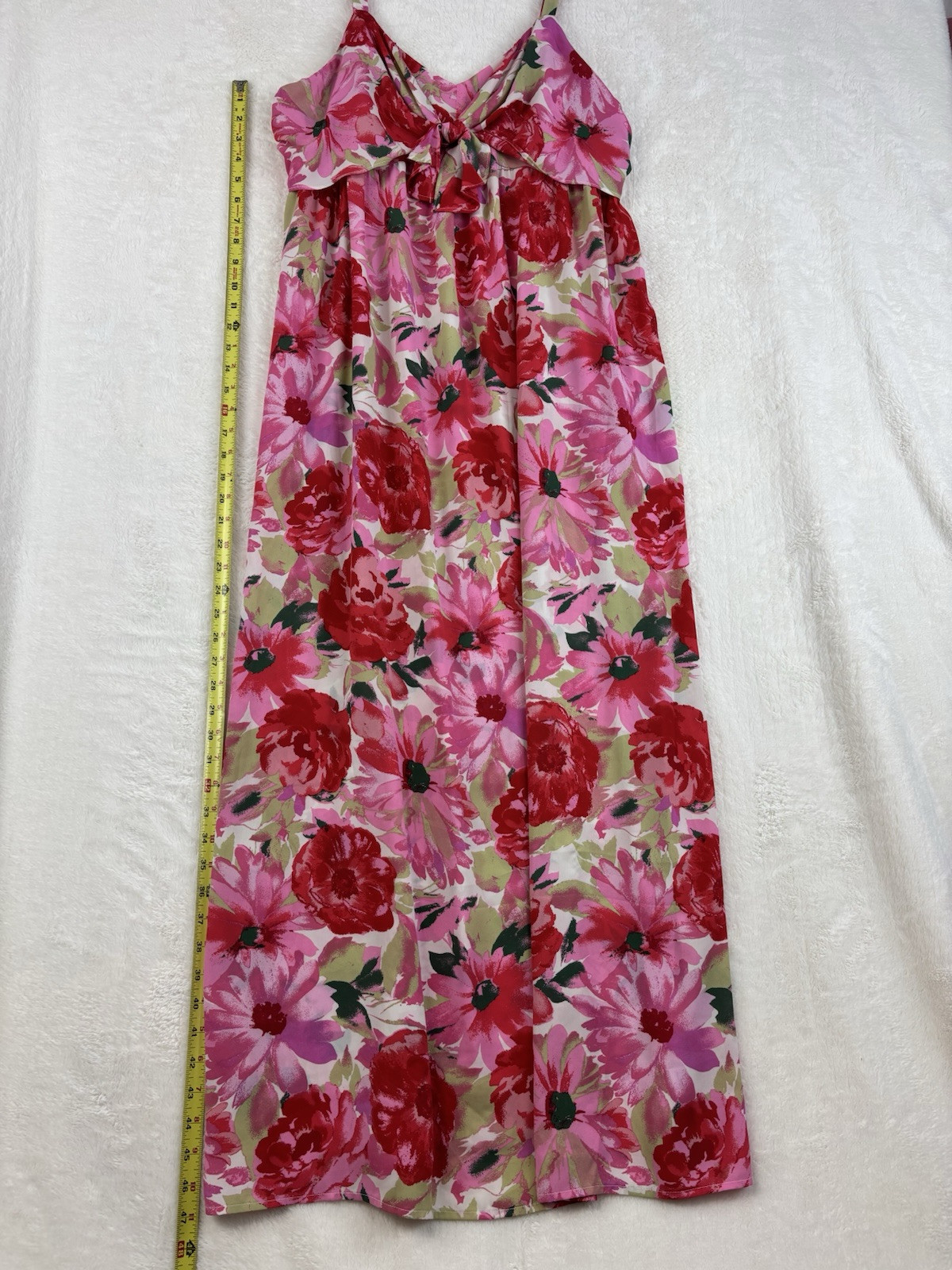 Ophelia Roe Adjustable Strapped Summer Floral Maxi Dress NWT Size L