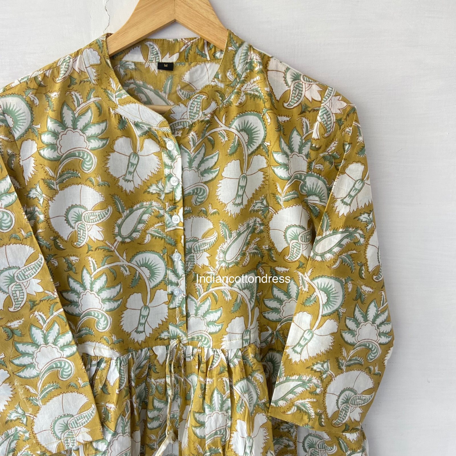 Block Print Cotton Dress Summer Dress Block Print Dress Casual Dress for Women