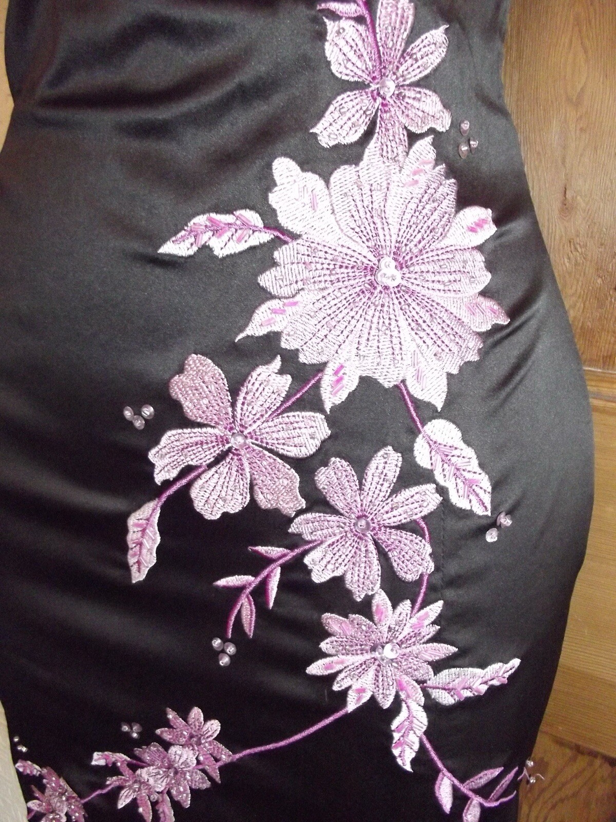 BNWT Jane Norman ❤️Black Oriental Chinese Mesh Party Dress 12 14 Pink Party