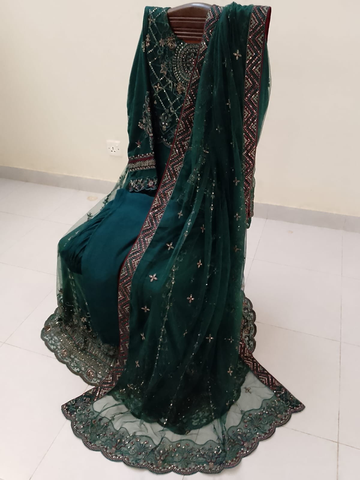 Embroidered Party dress for women Pakistani