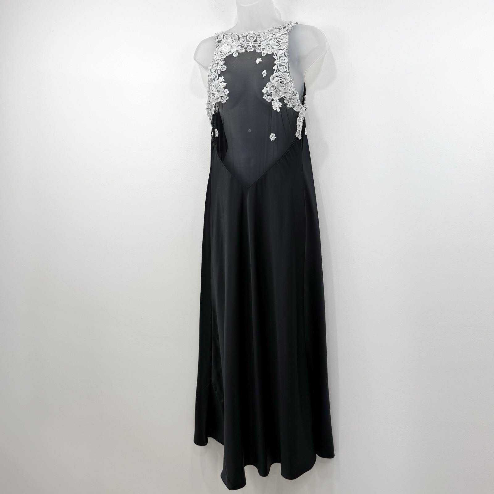 VTG Y2K Victorias Secret Slip Dress Women’s M Fairy Grunge Sheer Mesh Romantic