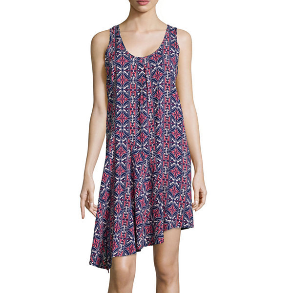 Stylus Draped Tank Dress Size M, L, XL New Msrp $44.00 Dubarry Coral