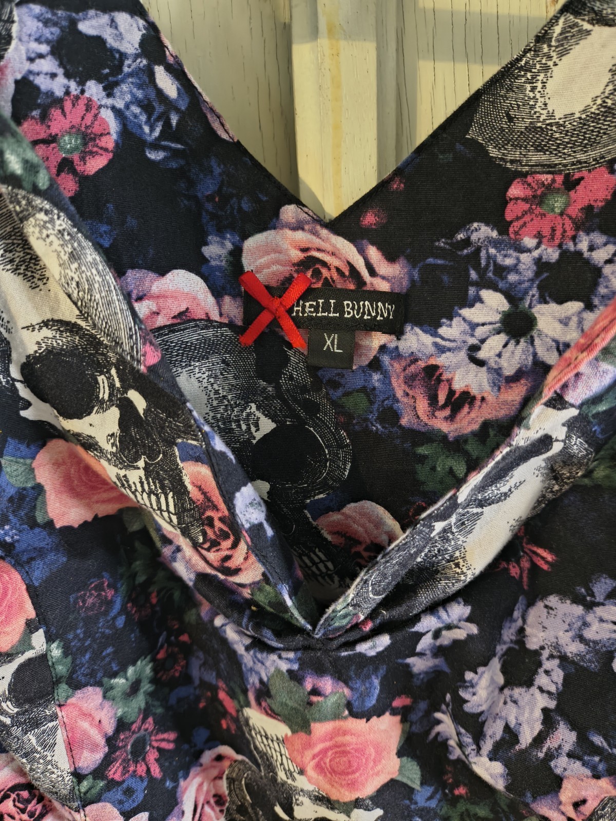 Hell Bunny Skull Floral Dress (XL)