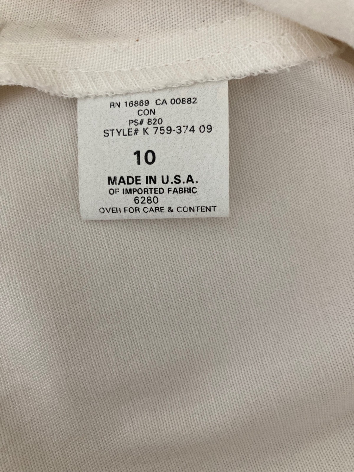 J Peterman white cotton/lycra sheath size 10-vintage/new