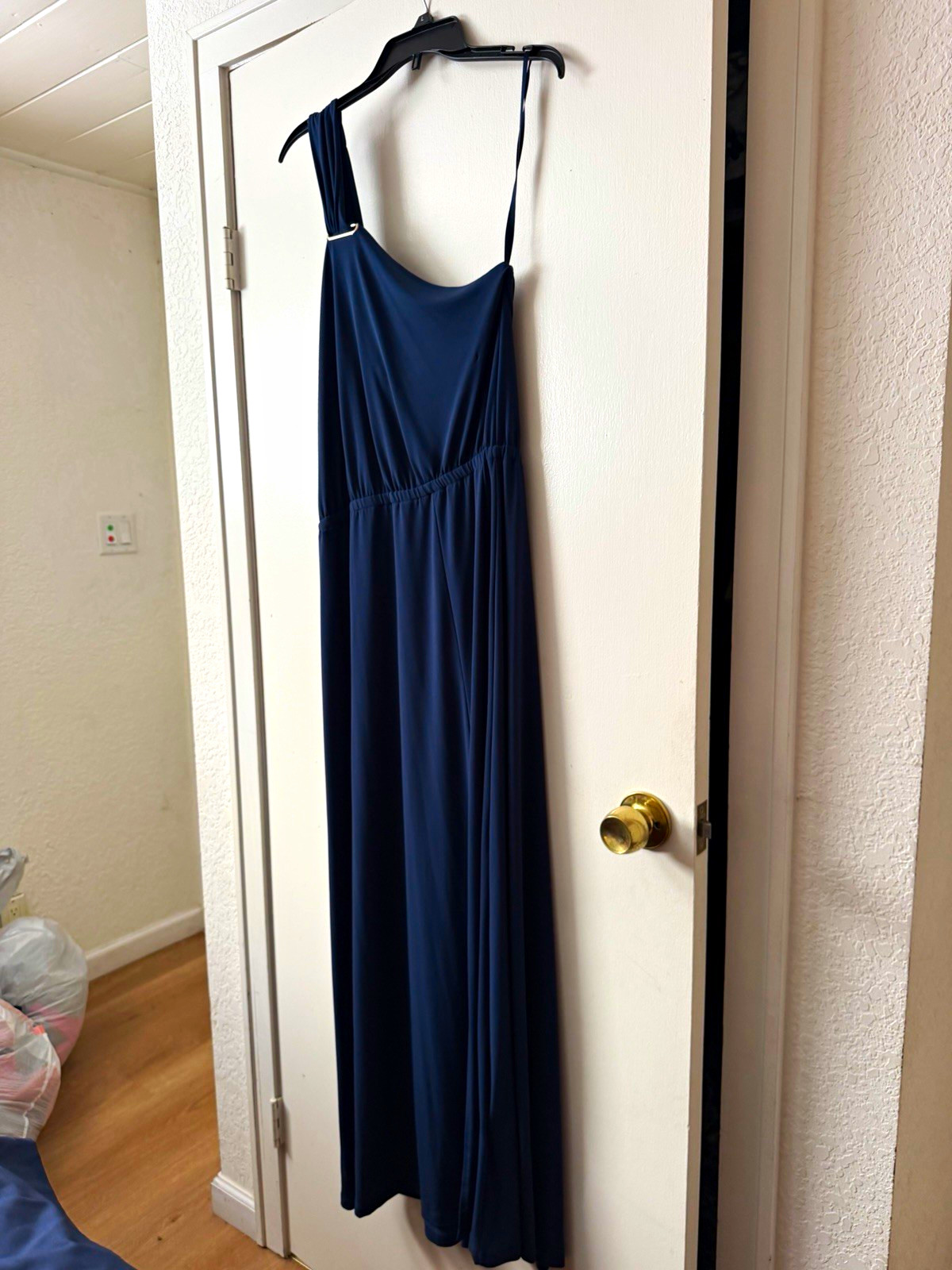 INC International Concepts Blue Solid Maxi Dress XL Regular Sleeveless Straps