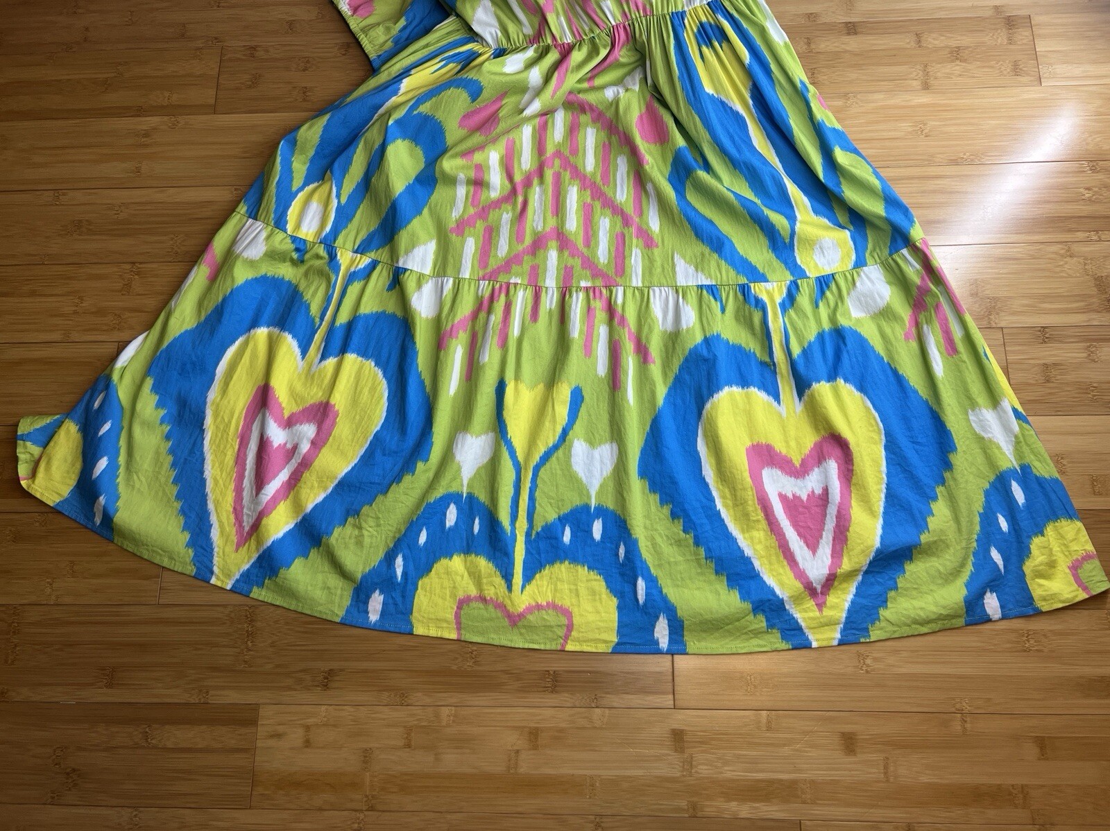 Sheridan French Women pullover Resin floral detail Colorful Arcadia Dress|SZ:L