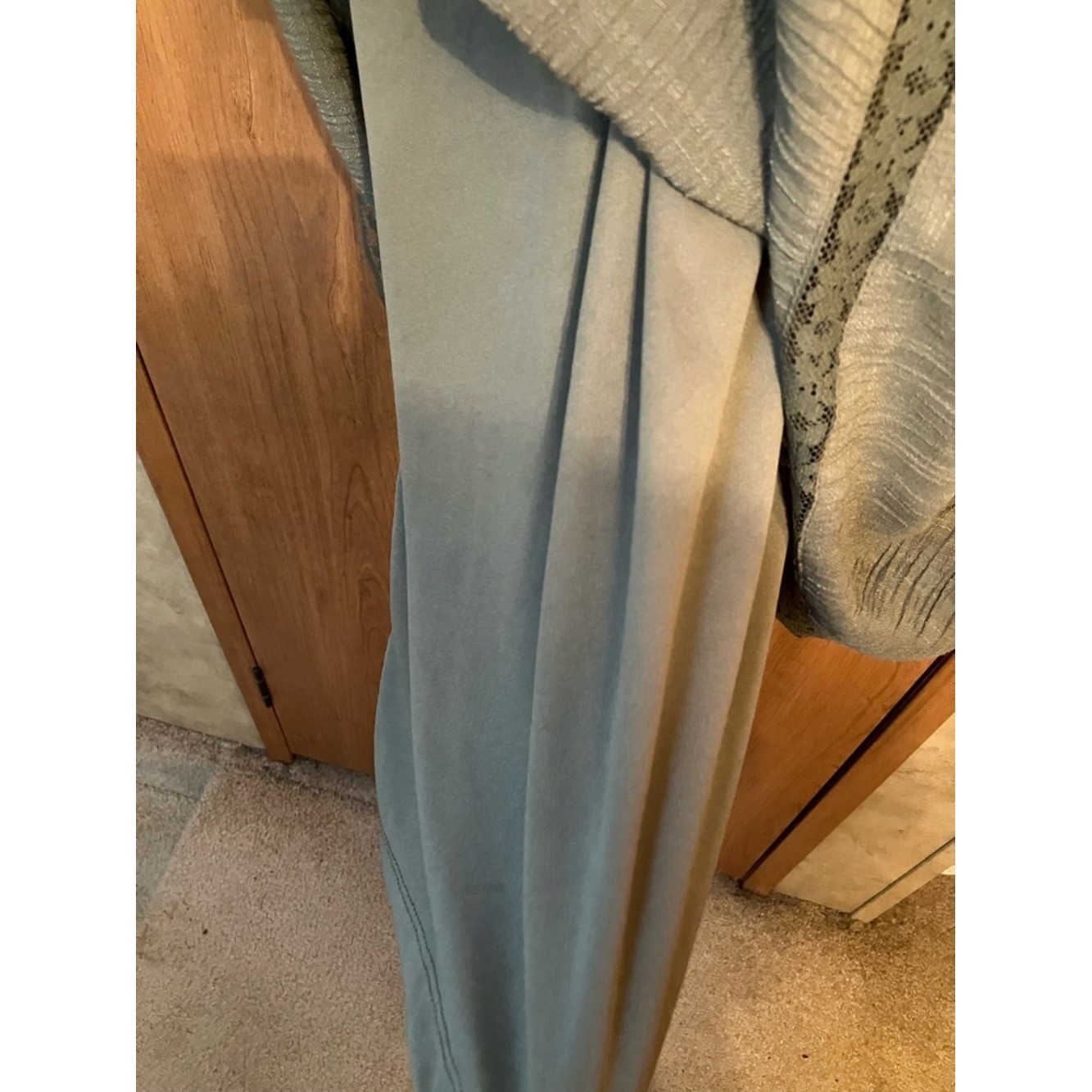 Altered State/Indulge Ruffle Strap Midi Dress in Sage Green Cottage Core Sz Smal
