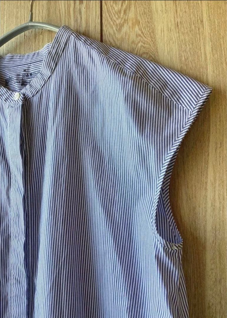 MUJI Long One Piece Stripe Natural Adult Casual Natural Life