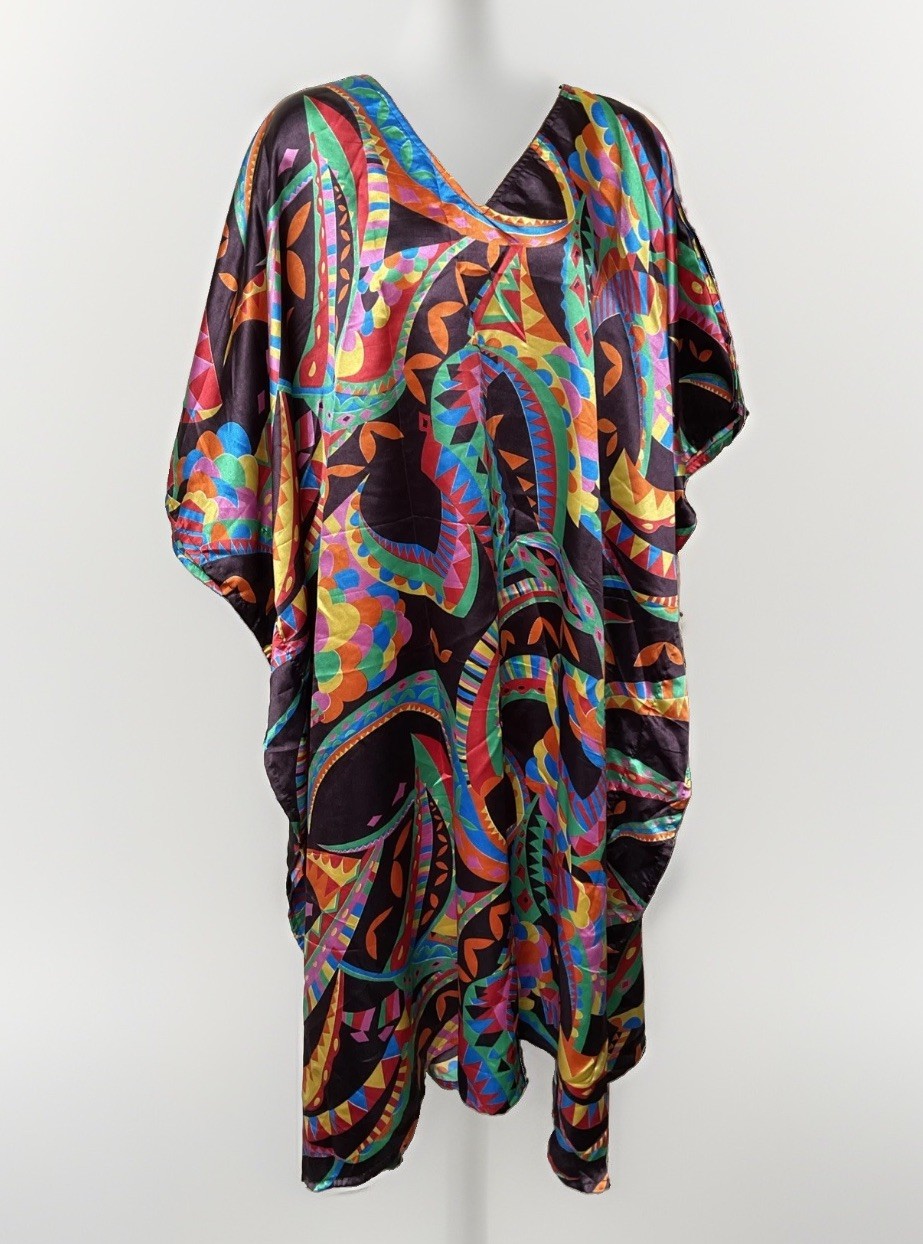 FY Signature Kaftan Mumu Beach Cover 1 Size Groovy Psychedelic Hippie Festival
