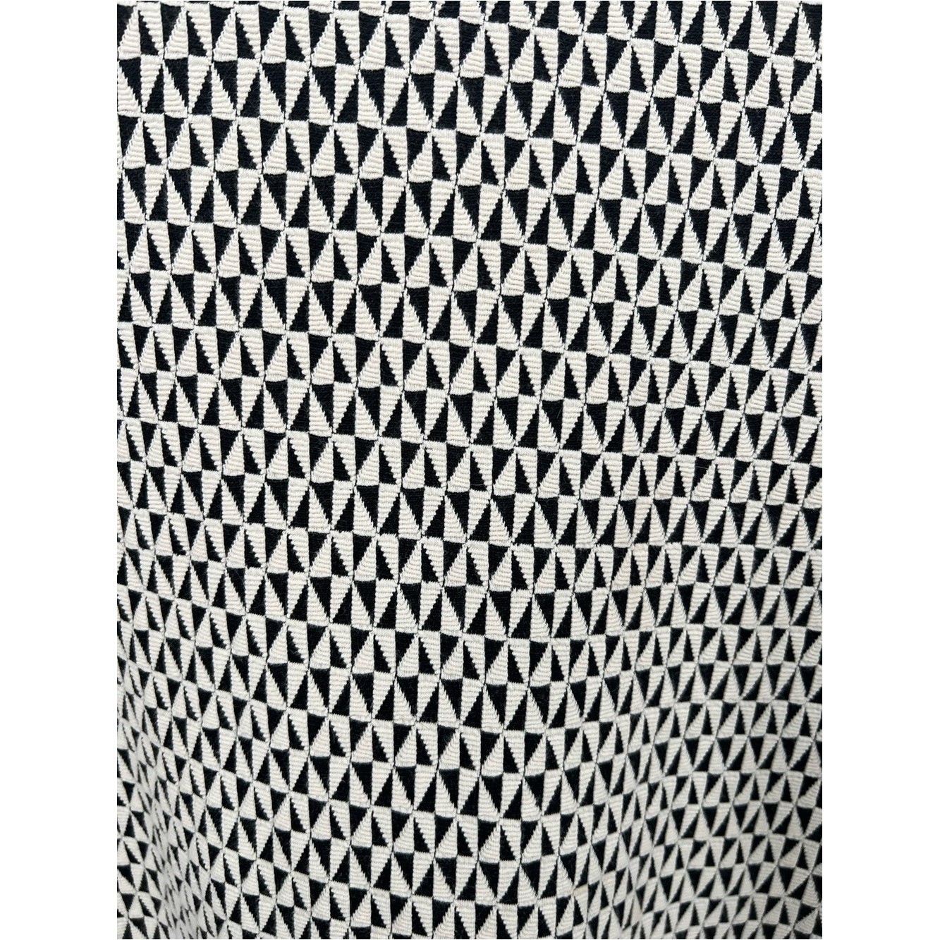 Zara Trafaluc Black & White Geometric Textured Mini Dress Size Large